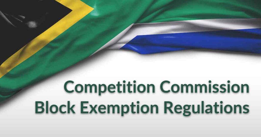 Competition commission block exemptions
