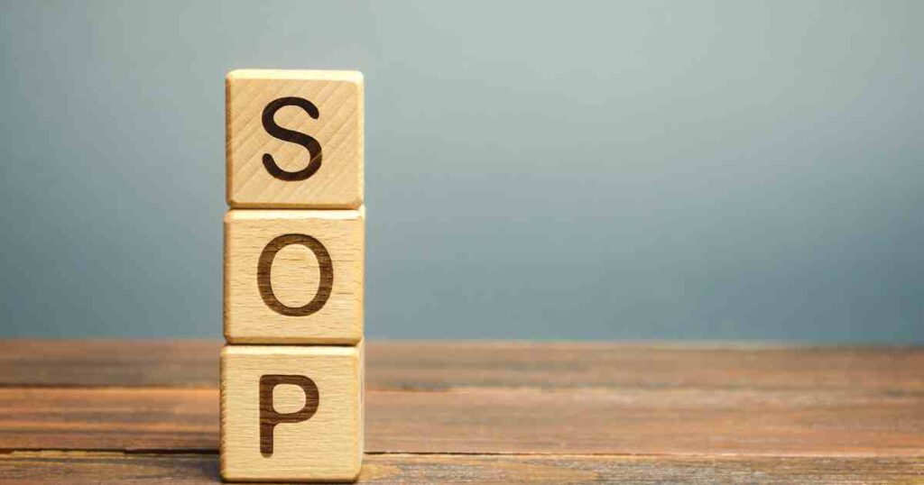 How to write a standard operating procedure