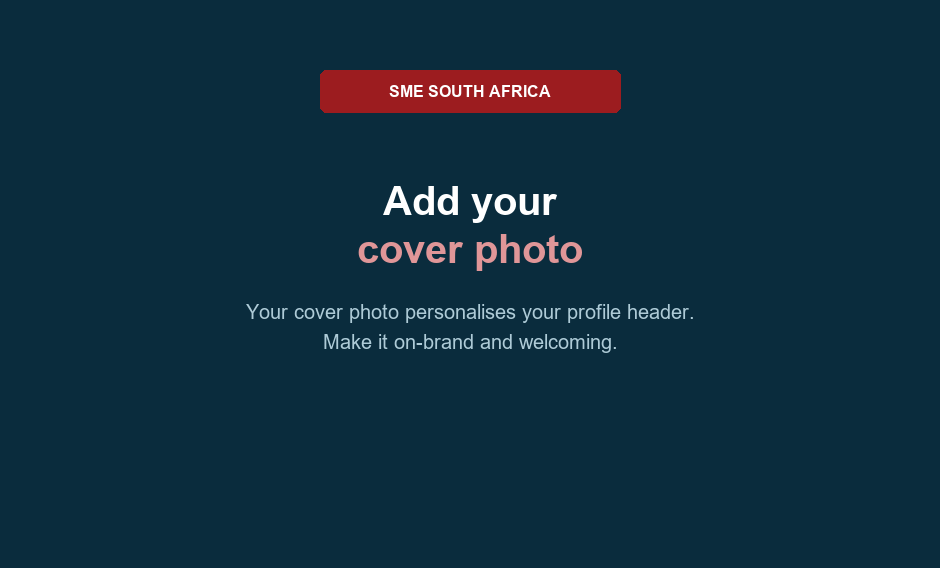 Step by step: changing your SME South Africa cover photo